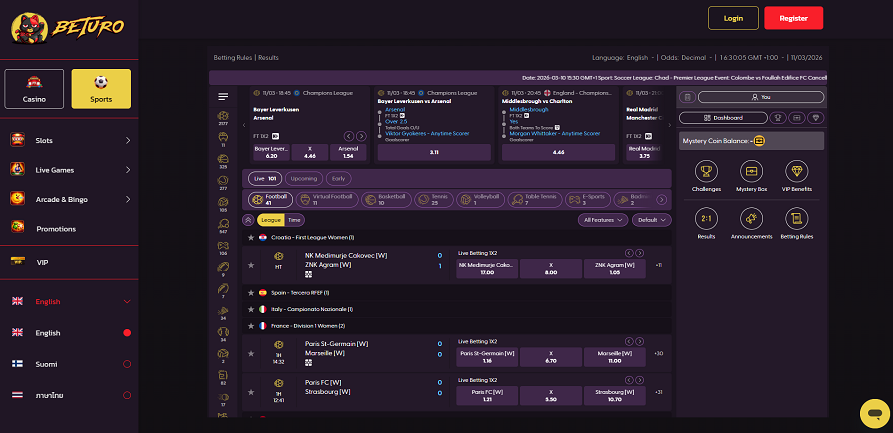 Beturo Casino Sportsbook