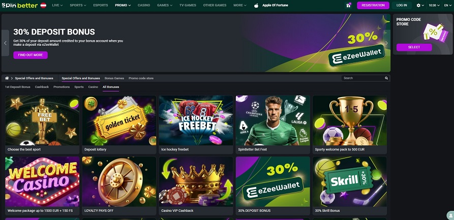 SpinBetter Casino Promotions