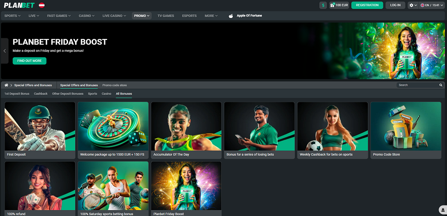planbet casino promotions