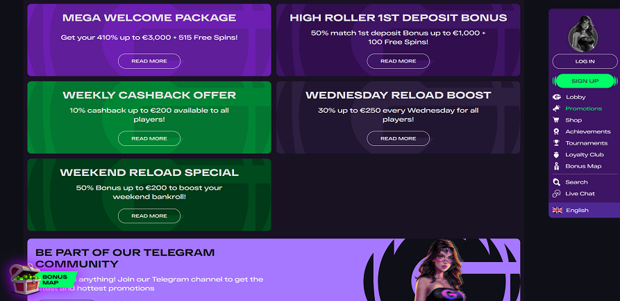 GlitchSpin casino bonuses