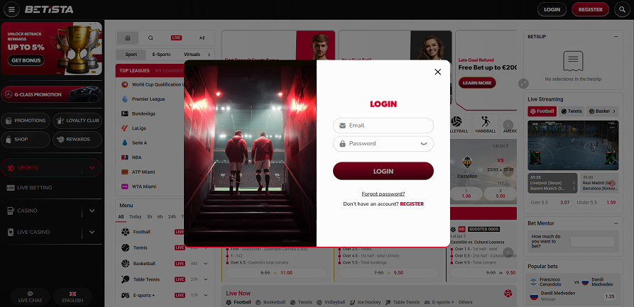 Betista casino login