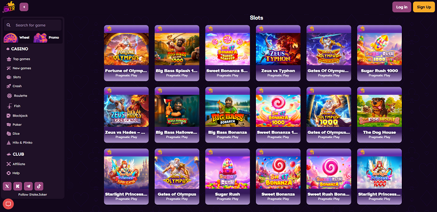 StakeJoker casino slots