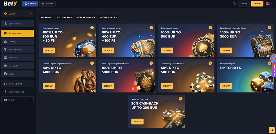 Bety casino promotions