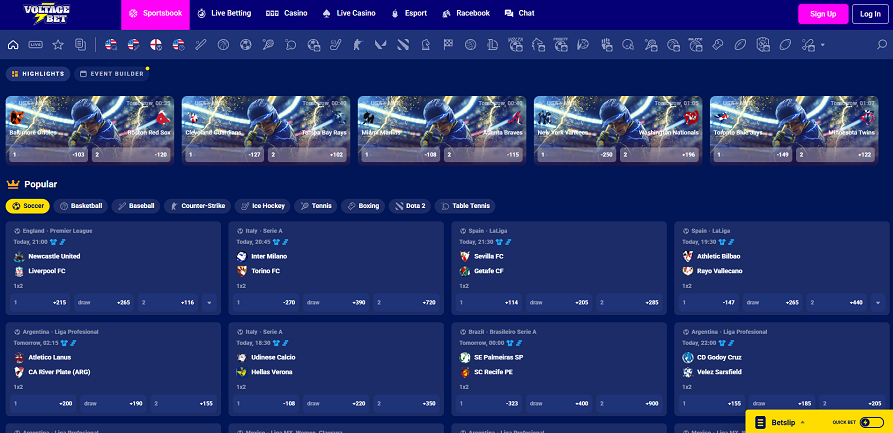 voltagebet casino sportsbook
