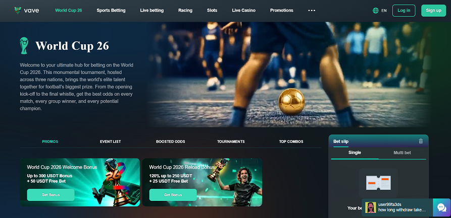 World cup 2026 vave casino