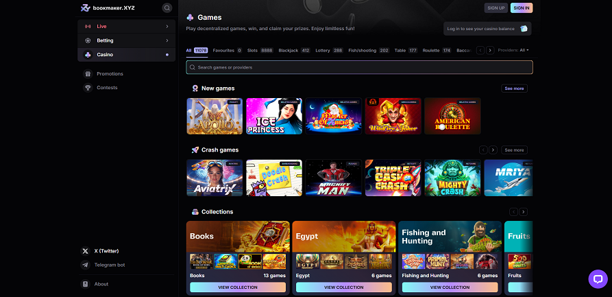 Bookmaker.xyz slots